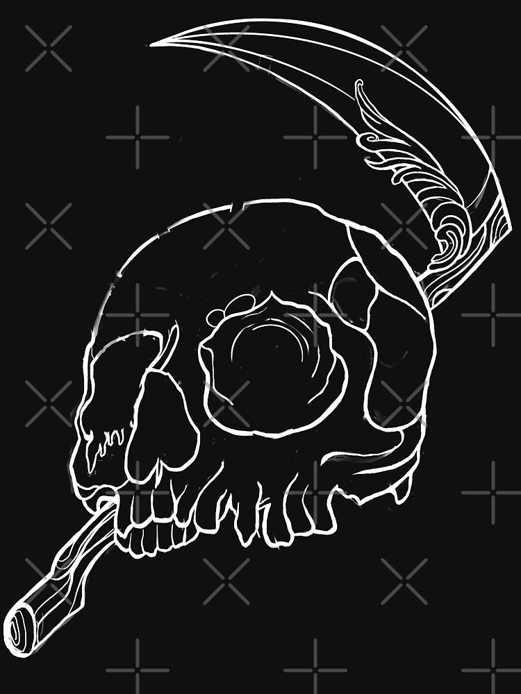 Reaper Skull by AlexRhodas T-Shirts, Hoodie, Sweatshirt | BlankRebels.com (Image 3)