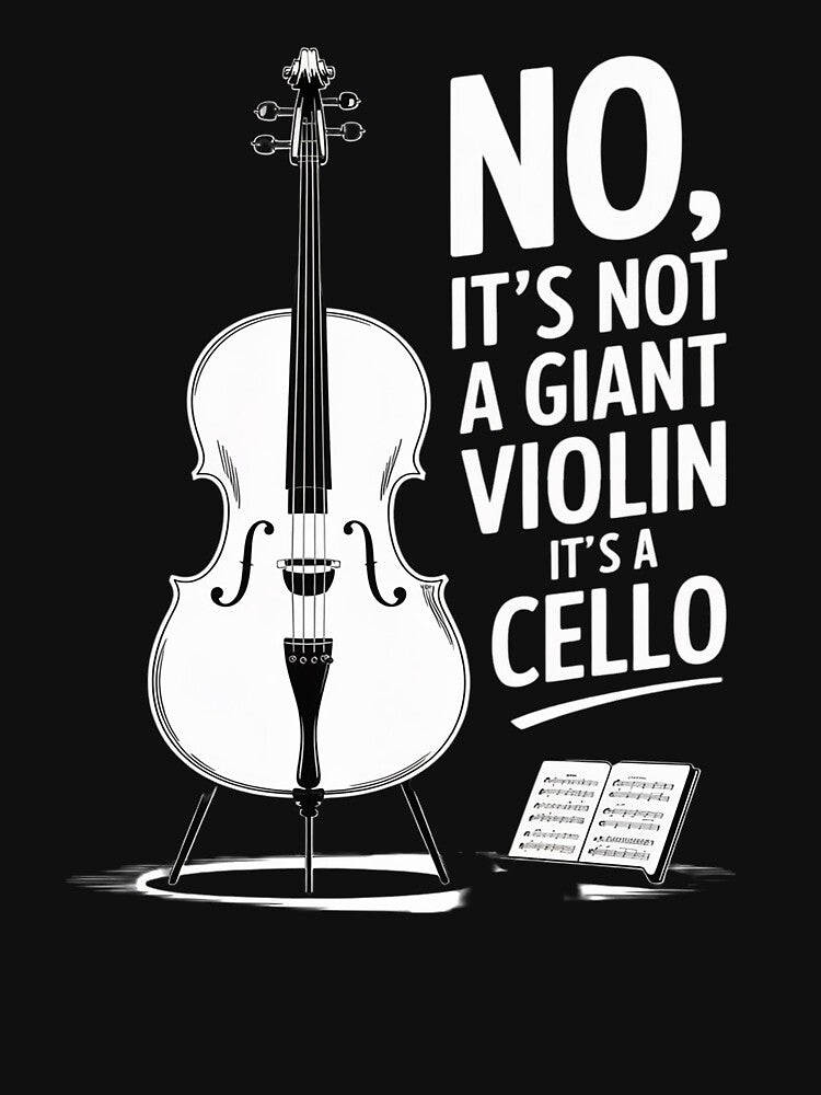 Giant Violin Music Band Classical Cellist Music Cello by skanderio T-Shirts, Hoodie, Sweatshirt | BlankRebels.com (Image 3)