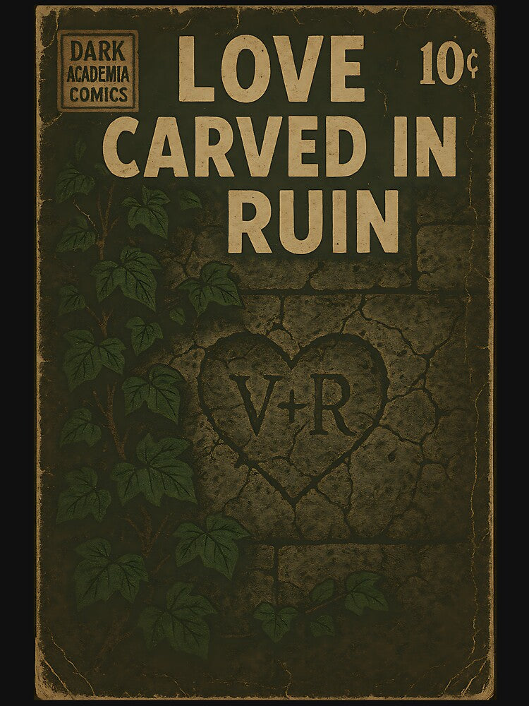 Gothic Dark Academia: Love Carved in Ruin by bapupa T-Shirts, Hoodie, Sweatshirt | BlankRebels.com (Image 3)