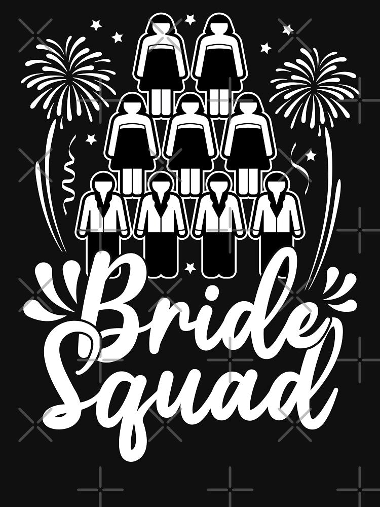 Bride Squad Bridal Cheering Party Matching Group by GravitiTees T-Shirts, Hoodie, Sweatshirt | BlankRebels.com (Image 3)