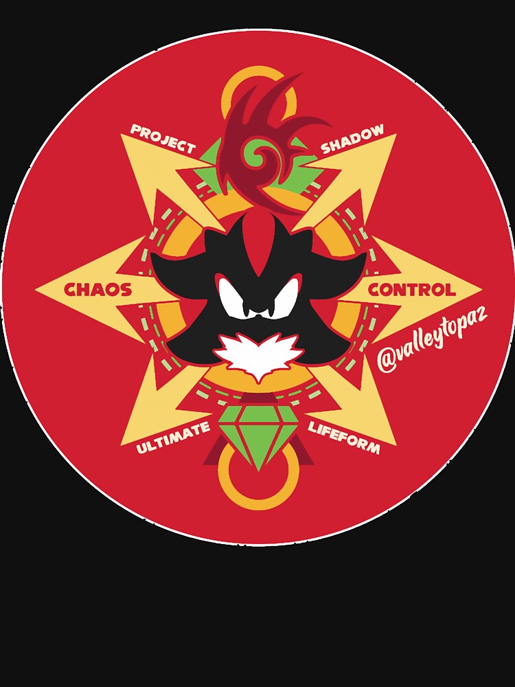 Chaos Control - Shadow the Hedgehog Oversized T-Shirt by sueowpekri Hoodie, Sweatshirt | BlankRebels.com (Image 3)