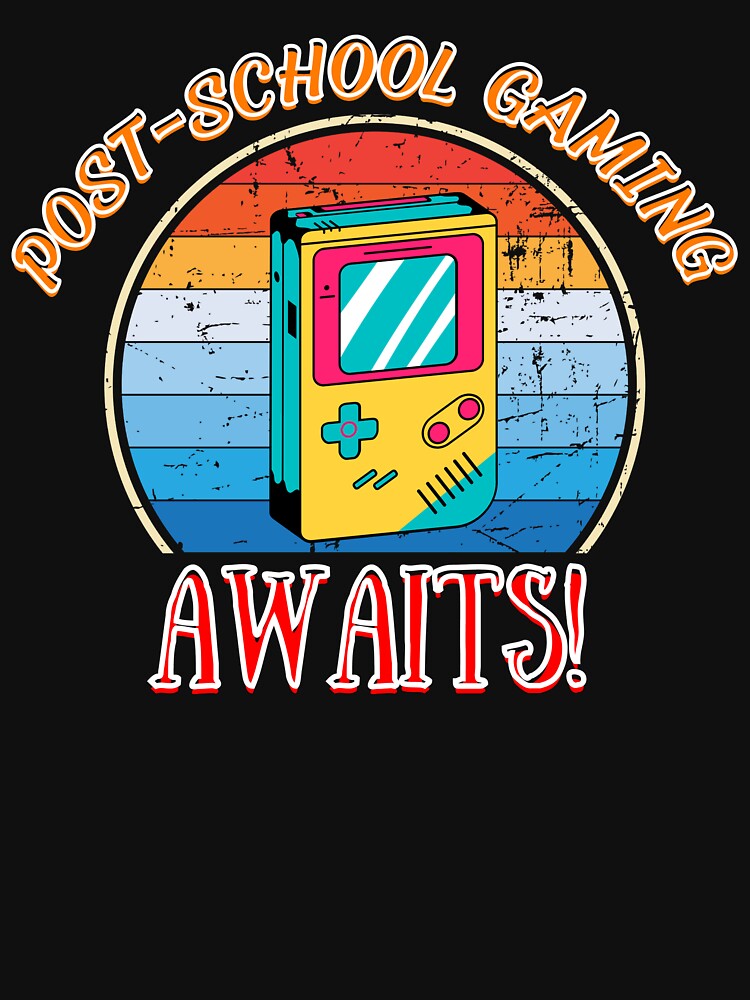 Post school gaming awaits T-Shirt by Strale25kv