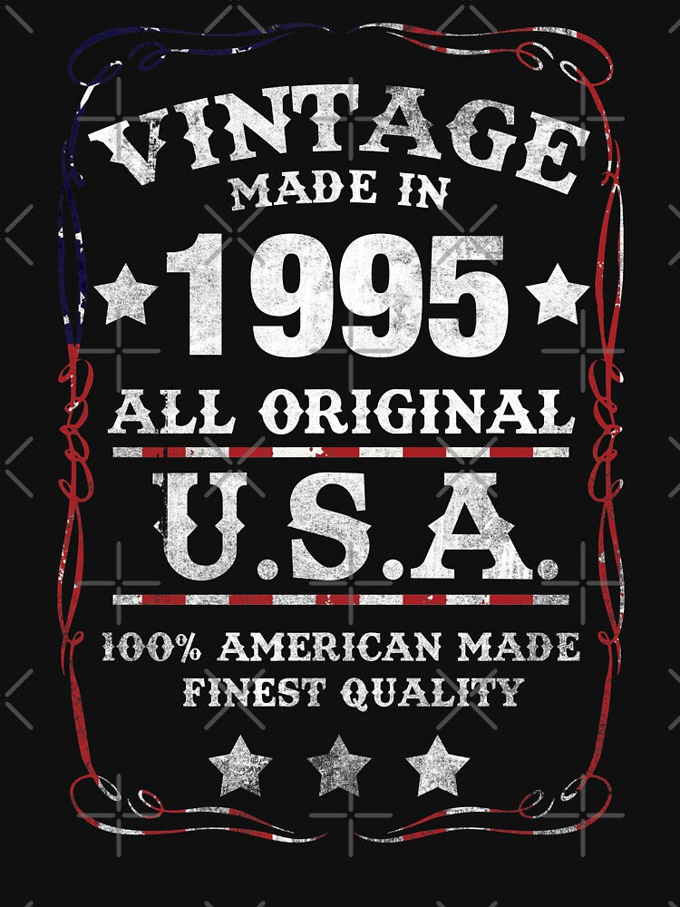 1995 Vintage Birthday Original Retro USA American by SpookshowDesign T-Shirts, Hoodie, Sweatshirt | BlankRebels.com (Image 3)