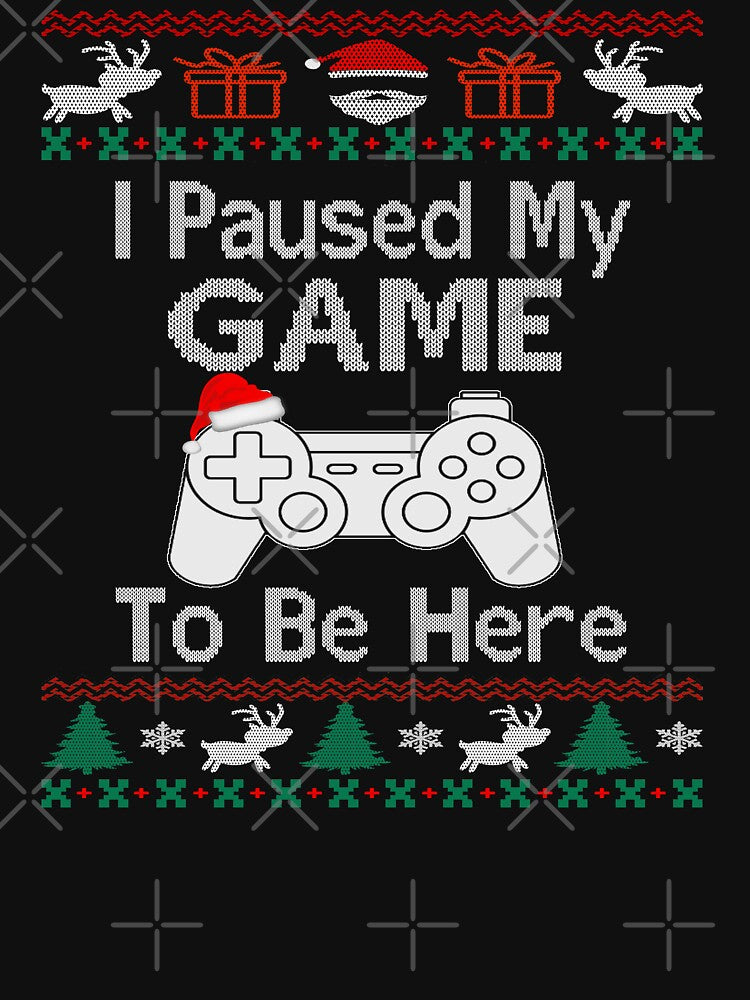 I paused my game to be here ugly christmas sweater by Kasantimo T-Shirts, Hoodie, Sweatshirt | BlankRebels.com (Image 3)