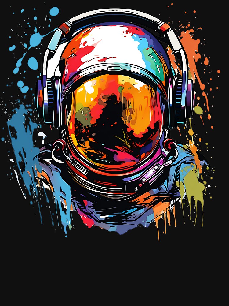 AstroGroove Astronaut Explorer by planandcraft T-Shirts, Hoodie, Sweatshirt | BlankRebels.com (Image 3)