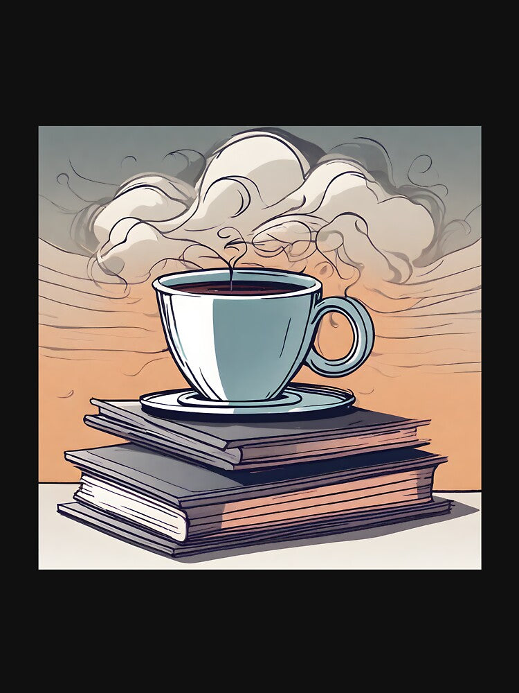 Vintage Book Stack and Coffee by Brendsy T-Shirts, Hoodie, Sweatshirt | BlankRebels.com (Image 3)