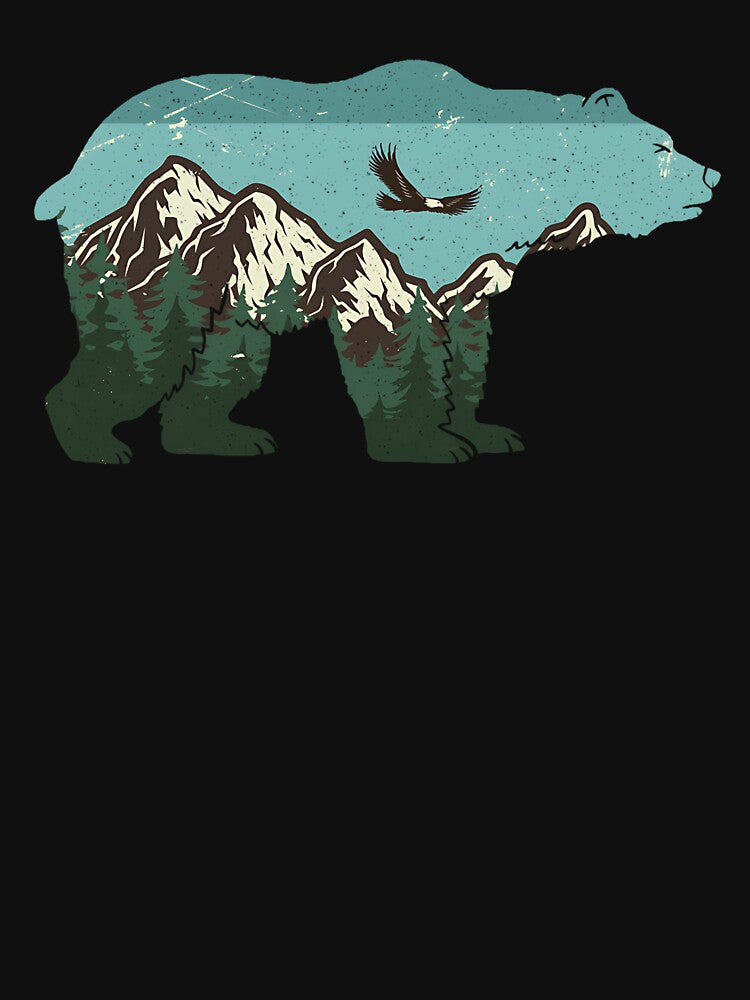 Vintage National Park Bear Wildlife Mountains by Stroblesamuel T-Shirts, Hoodie, Sweatshirt | BlankRebels.com (Image 3)
