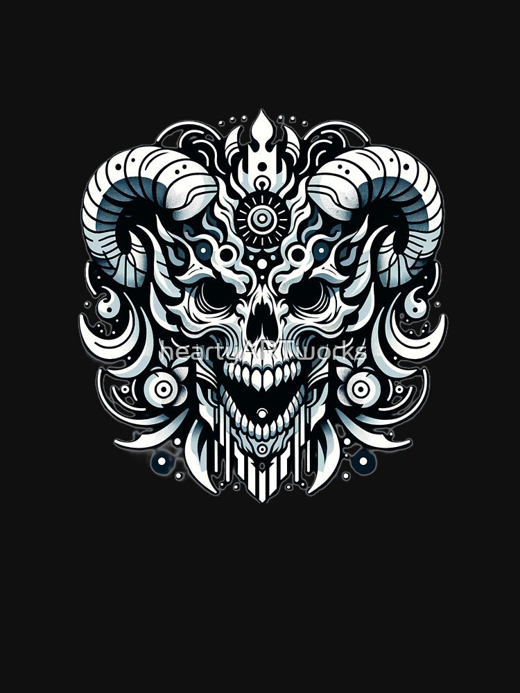Tribal Ram Skull (Black) T-Shirts, Hoodie, Sweatshirt