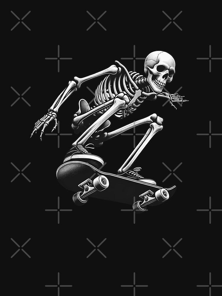 SKELETON ON A SKATEBOARD by mahaprint T-Shirts, Hoodie, Sweatshirt | BlankRebels.com (Image 3)