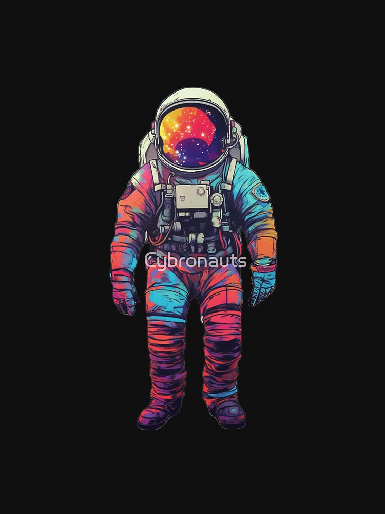 Colorful Astronaut by Cybronauts T-Shirts, Hoodie, Sweatshirt | BlankRebels.com (Image 3)