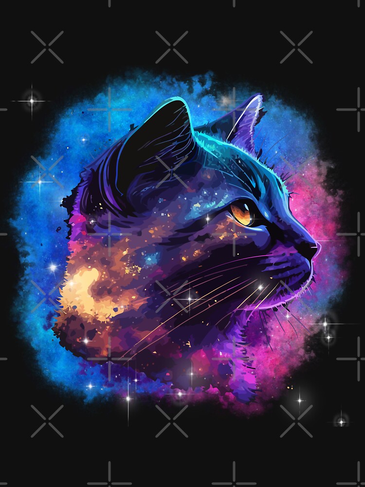 Galaxy Space Cat design styled by MamaNeeaDesigns T-Shirts, Hoodie, Sweatshirt | BlankRebels.com (Image 3)