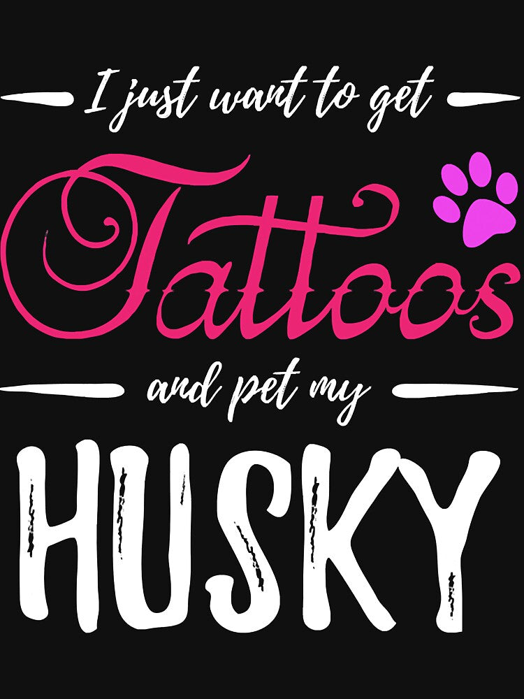 Husky Dog Lover Tattoo Funny Dog Mom by JamesClarke84 T-Shirts, Hoodie, Sweatshirt | BlankRebels.com (Image 3)