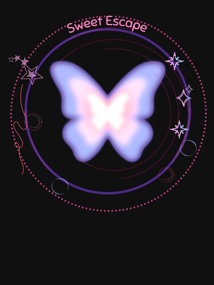 Ethereal Pastel Butterfly - Y2K Dream Aesthetic by AttitudeTeesgr T-Shirts, Hoodie, Sweatshirt | BlankRebels.com (Image 2)