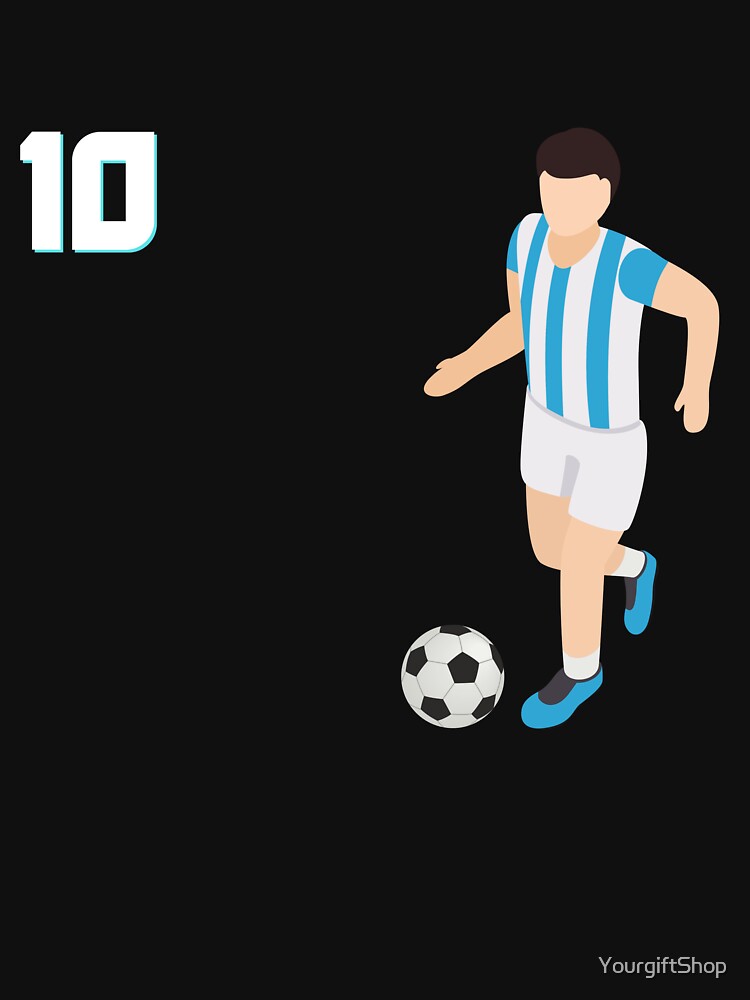 Retro10 Argentina Football Argentinian Soccer Argentina Flag Gift Idea by YourgiftShop