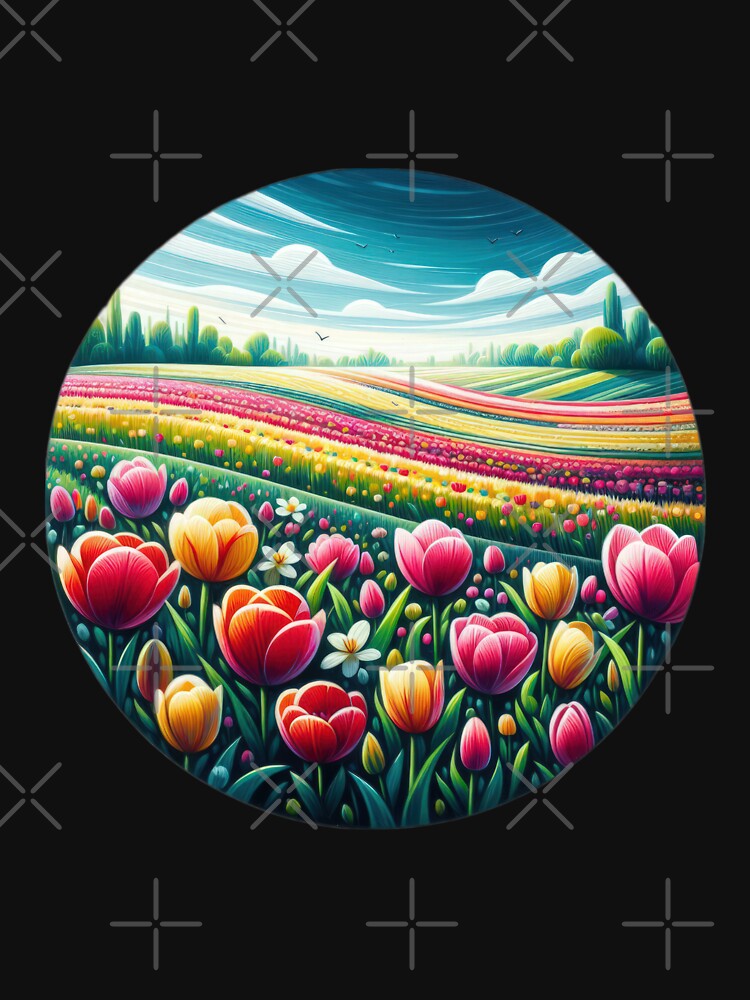 Tulip Field Botanical Beauty Floral Arrangements by Expressions-Sel T-Shirts, Hoodie, Sweatshirt | BlankRebels.com (Image 3)