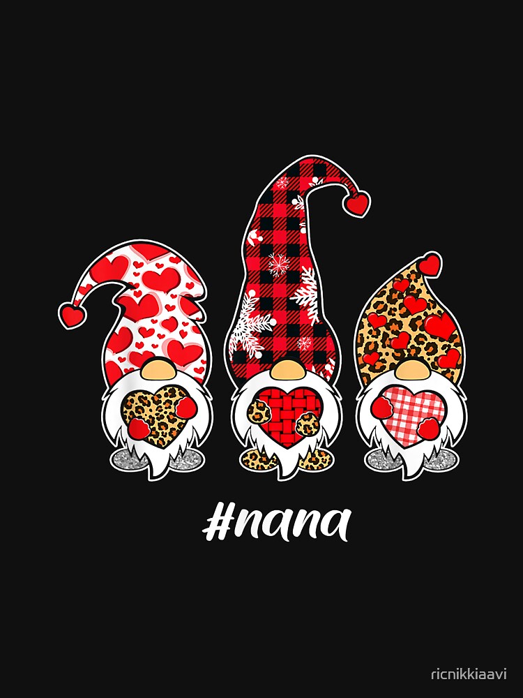 Leopard Nana Gnome Xmas Valentine Matching Family Group by ricnikkiaavi T-Shirts, Hoodie, Sweatshirt (Image 3)