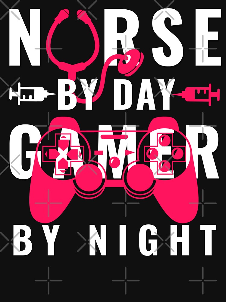 Nurse By The Day gamer By Night by Hussain Shirts Hoodie, Sweatshirt | BlankRebels.com (Image 3)