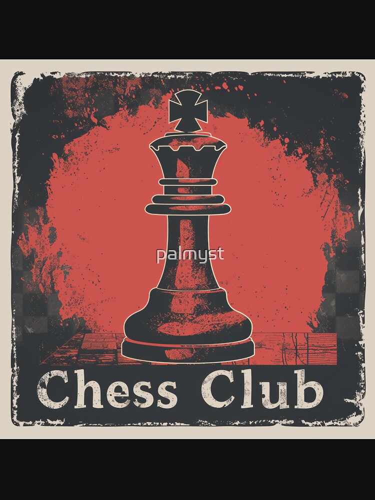 Vintage Chess Club Poster by palmyst T-Shirts, Hoodie, Sweatshirt | BlankRebels.com (Image 3)