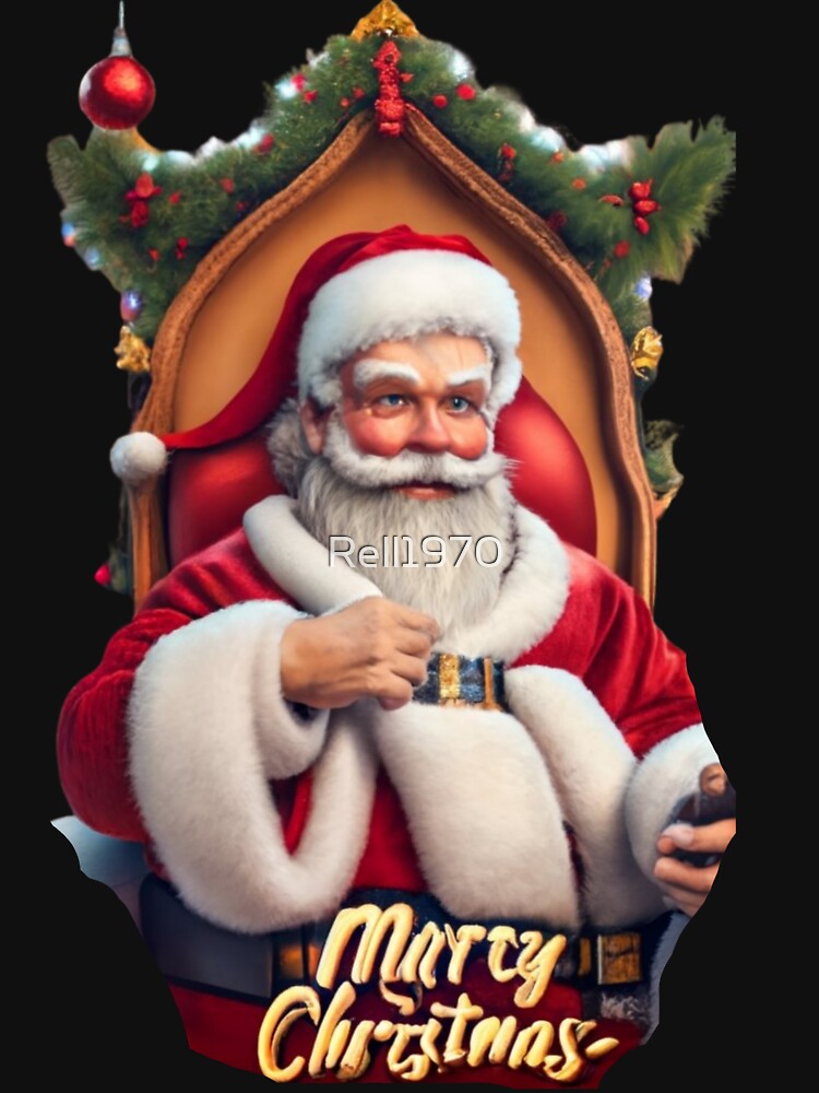 Merry Christmas Santa Design by Rell1970 T-Shirts, Hoodie, Sweatshirt | BlankRebels.com (Image 3)