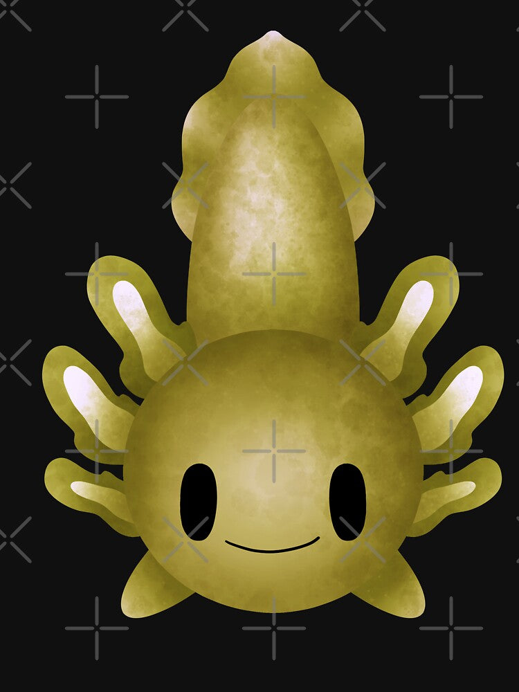 Cute Baby Axolotl Happy Yellow by NinniSilver T-Shirts, Hoodie, Sweatshirt | BlankRebels.com (Image 3)