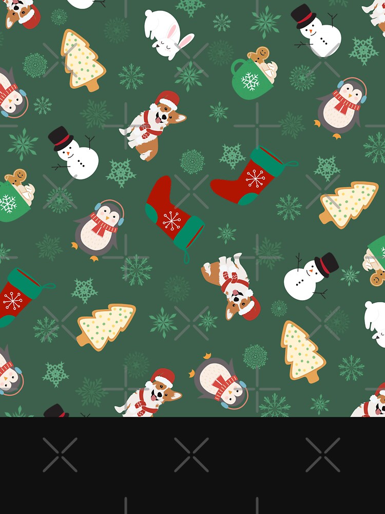 Green and White Christmas with dogs by Eunoia-ikigai T-Shirts, Hoodie, Sweatshirt | BlankRebels.com (Image 3)