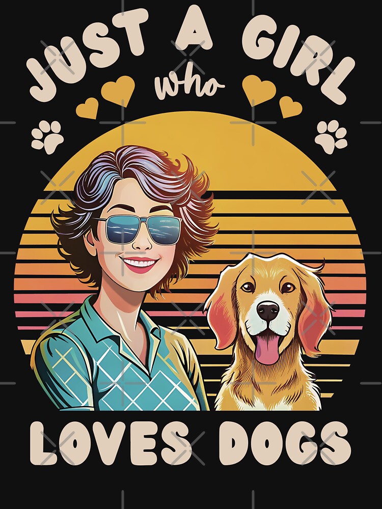 Just a Girl who Loves Dogs by FerminaDesigns T-Shirts, Hoodie, Sweatshirt | BlankRebels.com (Image 3)