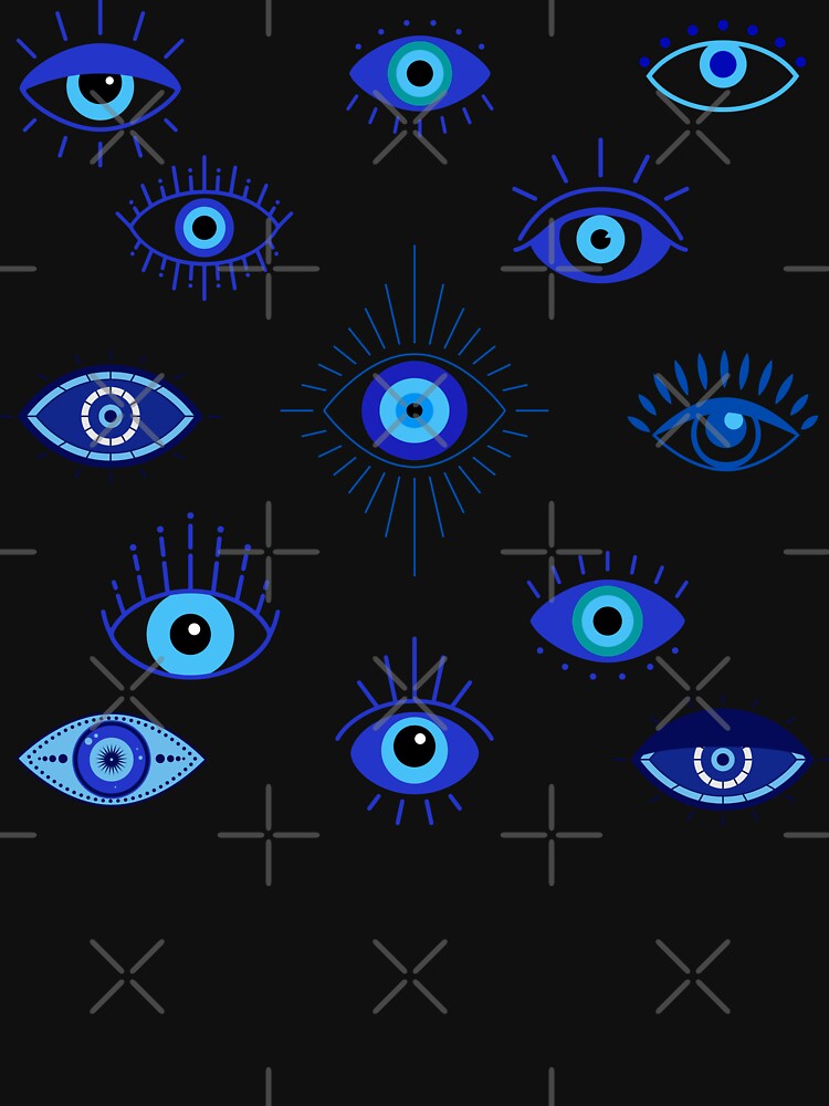Evil Eye Pattern by Lylabean22 T-Shirts, Hoodie, Sweatshirt | BlankRebels.com (Image 3)