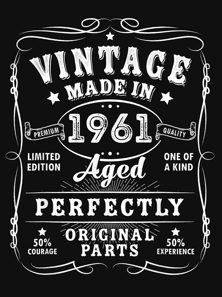 62 Years Old Gift Vintage 1961 Man Myth Legend 62th Birthday by RahmaniArt T-Shirts, Hoodie, Sweatshirt (Image 3)