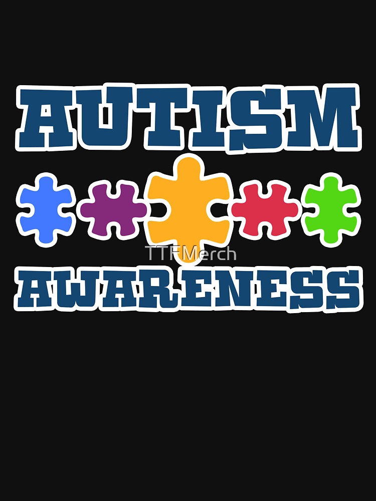 Colorful Puzzle Autism Awareness Novelty Gift by TTFMerch T-Shirts, Hoodie, Sweatshirt | BlankRebels.com (Image 3)