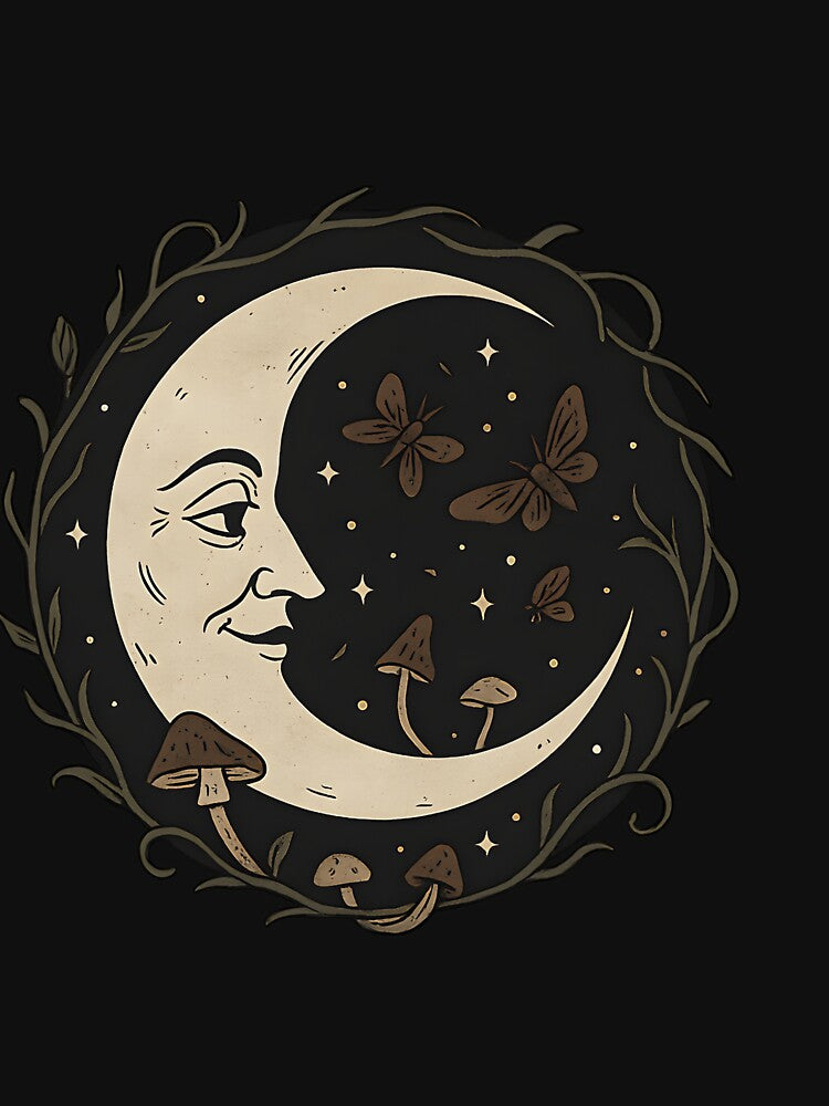 Crescent Moon – Mystical Night by ReleirPanne T-Shirts, Hoodie, Sweatshirt | BlankRebels.com (Image 3)