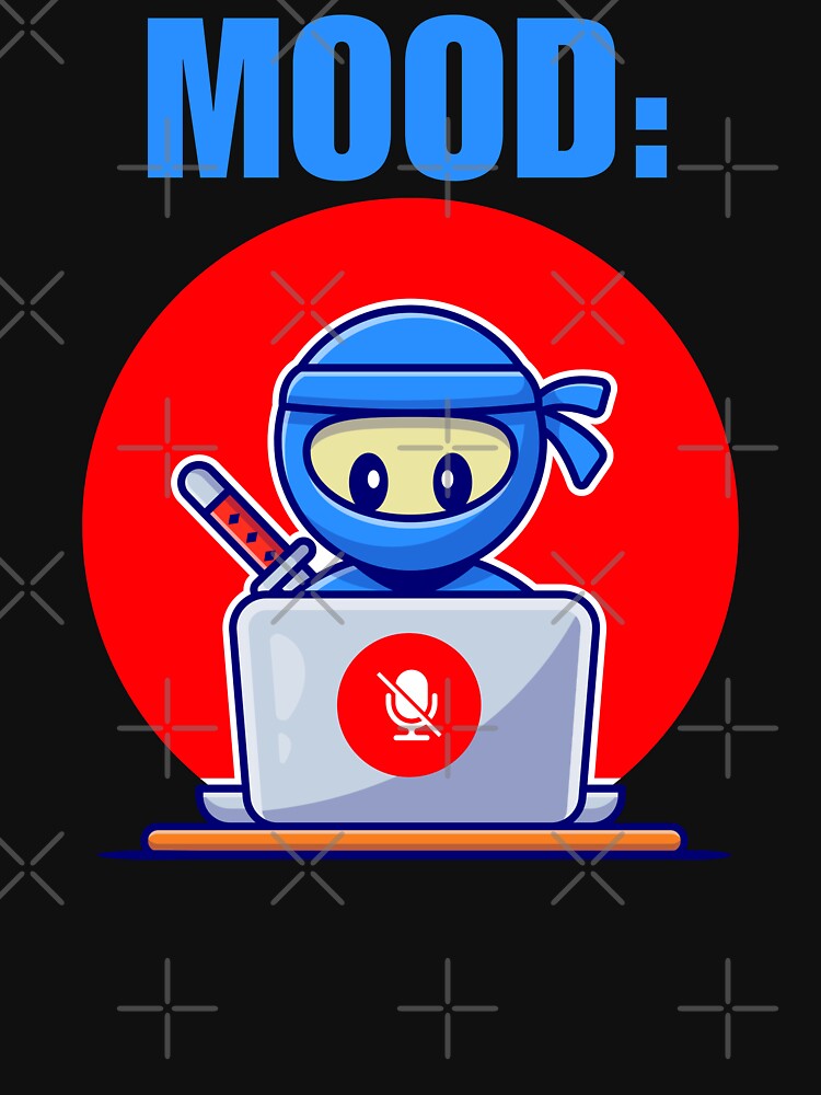 Muted mic in a virtual meeting or conference call, funny remote wfh job by NBSStore T-Shirts, Hoodie, Sweatshirt (Image 3)