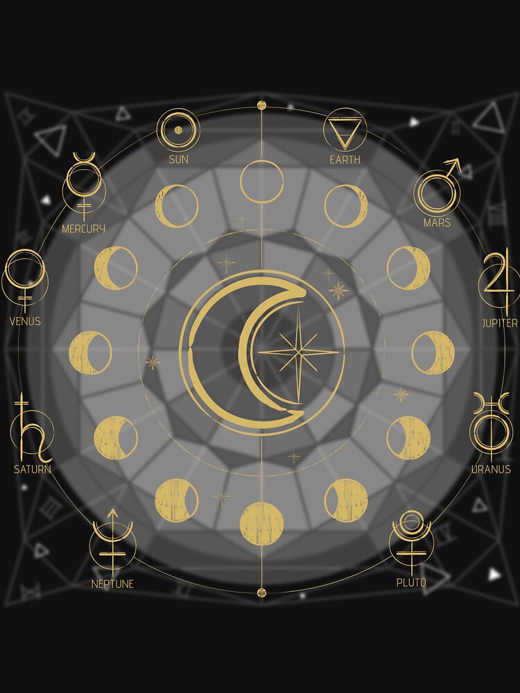 Mystical Moon Phases Chart by PathStellar T-Shirts, Hoodie, Sweatshirt | BlankRebels.com (Image 3)