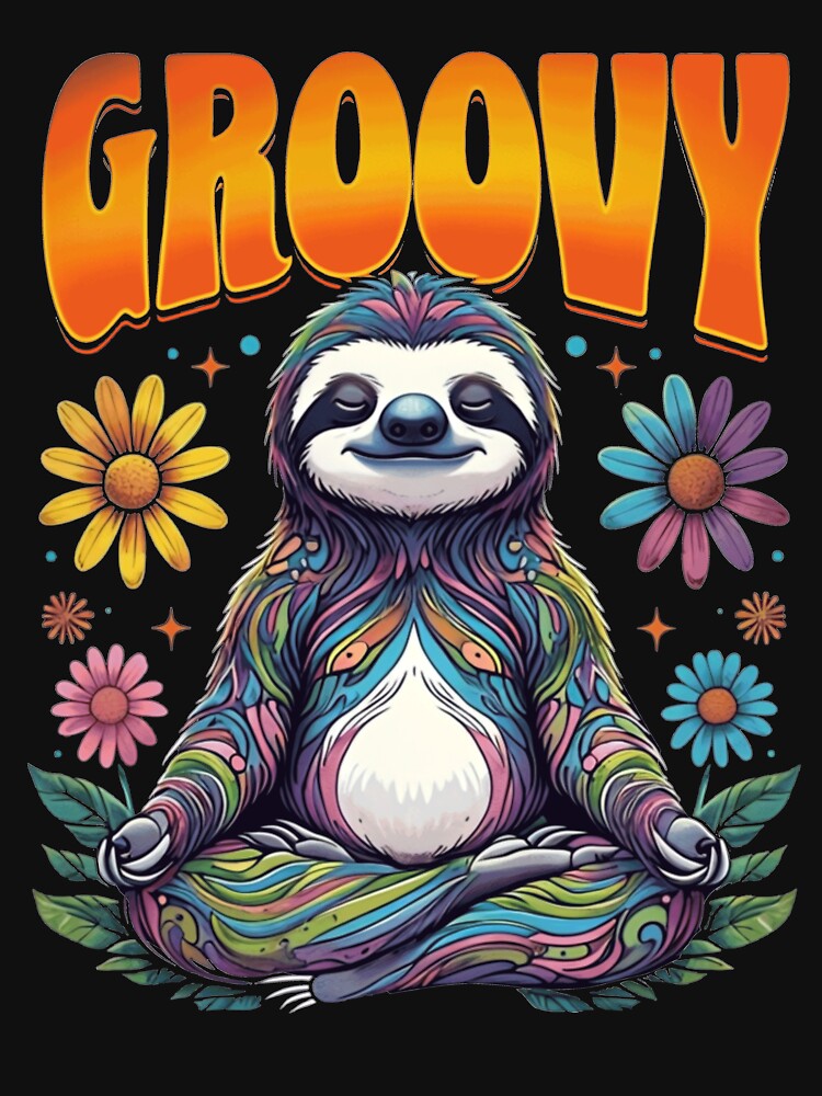 Groovy Hippie 70s Groovy by BlueBerry-Pengu T-Shirts, Hoodie, Sweatshirt | BlankRebels.com (Image 3)
