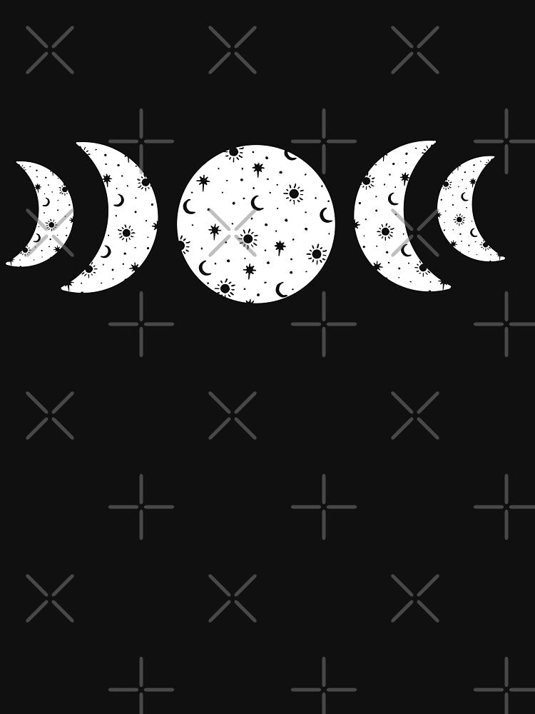 Cosmic Moon Phases by minimallineart T-Shirts, Hoodie, Sweatshirt | BlankRebels.com (Image 3)