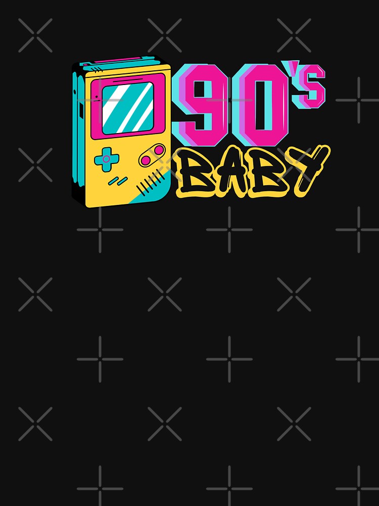 90s Baby - 1990's retro vintage colorful design. by Theleochick T-Shirts, Hoodie, Sweatshirt | BlankRebels.com (Image 3)