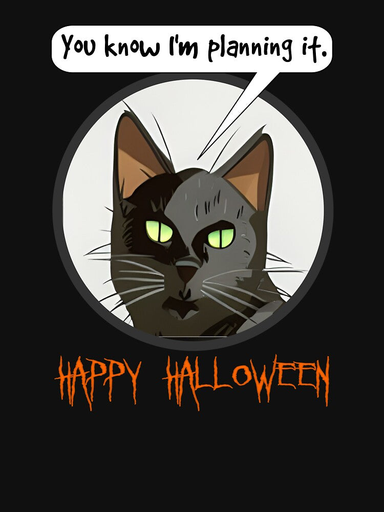 You Know I'm Planning It Cat by HalloweenThings T-Shirts, Hoodie, Sweatshirt | BlankRebels.com (Image 3)