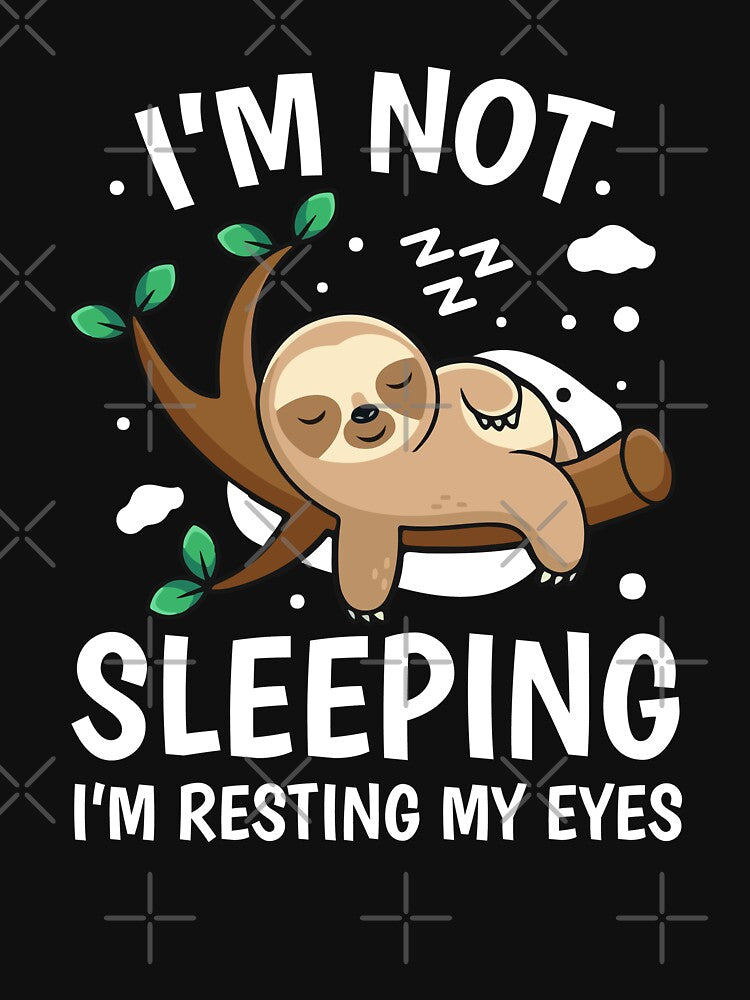 im not sleeping im resting my eyes-funny animals typography by Hartics T-Shirts, Hoodie, Sweatshirt (Image 3)
