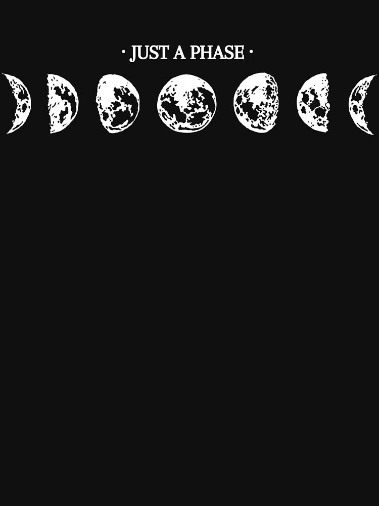 Just a phase T-shirt, Moon phases shirt, Lunar phase shirt, Moon graphic shirt, Boho shirt, Boho hoodie by... (Image 3)