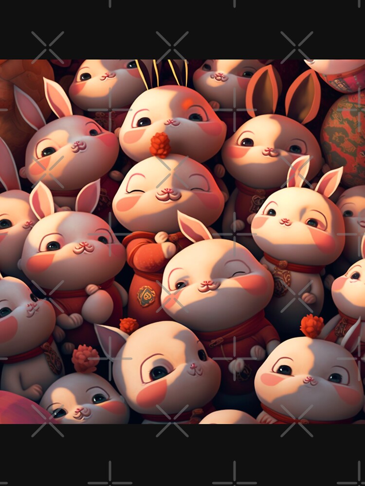 T-shirts with happy rabbit designs for Chinese New Year by BeerBot Hoodie, Sweatshirt | BlankRebels.com (Image 3)