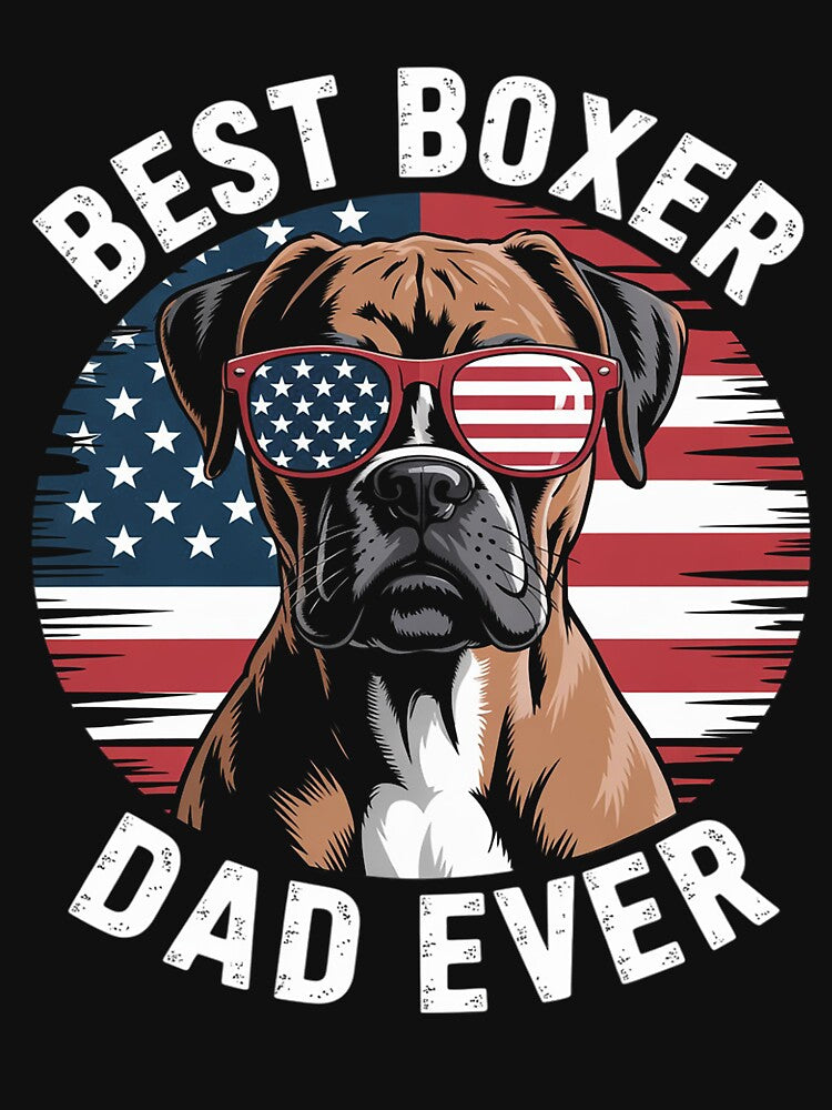 Best Boxer Dad Ever Dog Lover American Flag Gift Men by Viepenny T-Shirts, Hoodie, Sweatshirt | BlankRebels.com (Image 3)
