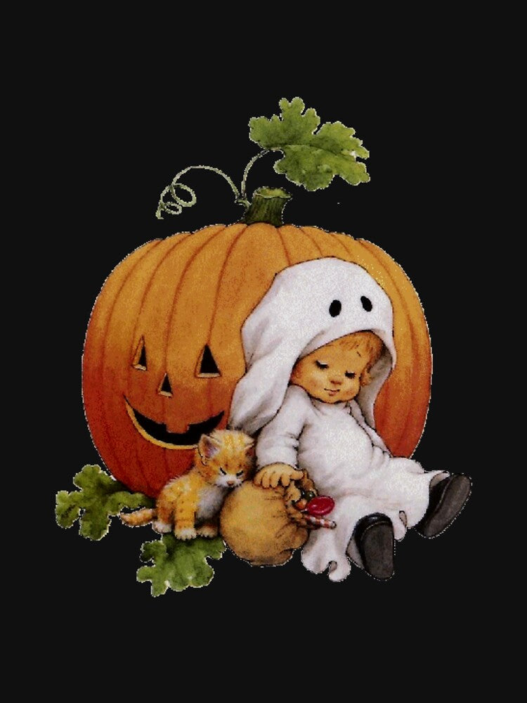 Cats Pumpkin Jack O Lantern Cat Halloween Costume Kids Girls by ShopDisct T-Shirts, Hoodie, Sweatshirt (Image 3)