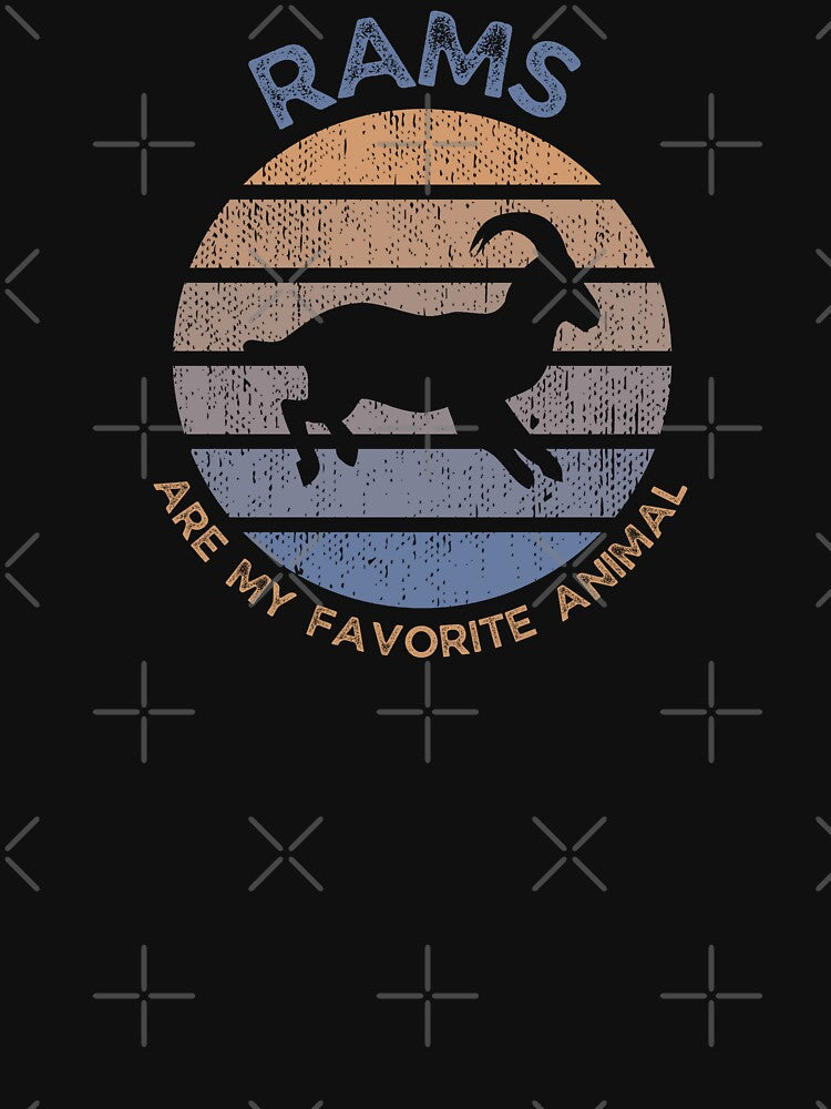 Rams Are My Favorite Animal Sunset Design by ThisIsMugLife T-Shirts, Hoodie, Sweatshirt | BlankRebels.com (Image 3)