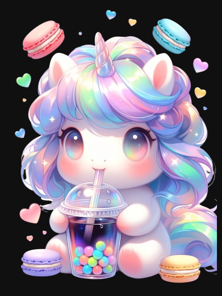 Unicorn Boba Bliss Kawaii by CoquetteLunaCo T-Shirts, Hoodie, Sweatshirt | BlankRebels.com (Image 3)
