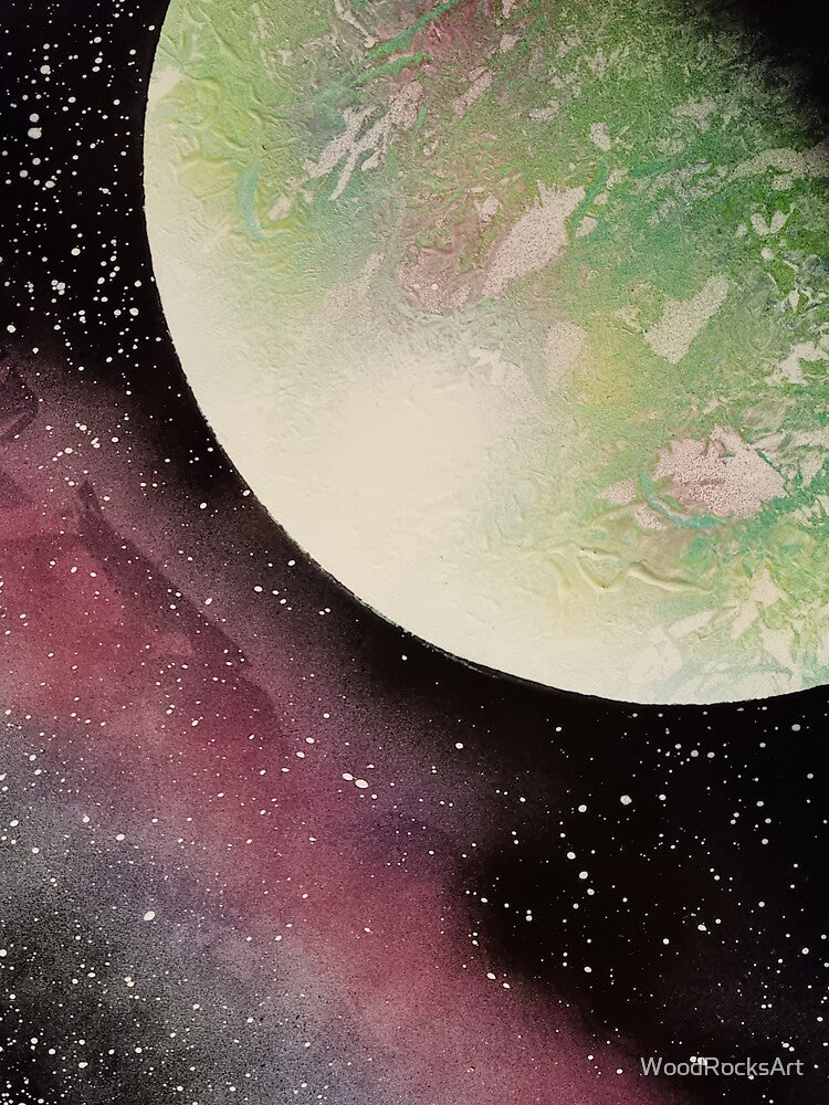 Spray paint art green planet by WoodRocksArt T-Shirts, Hoodie, Sweatshirt | BlankRebels.com (Image 3)