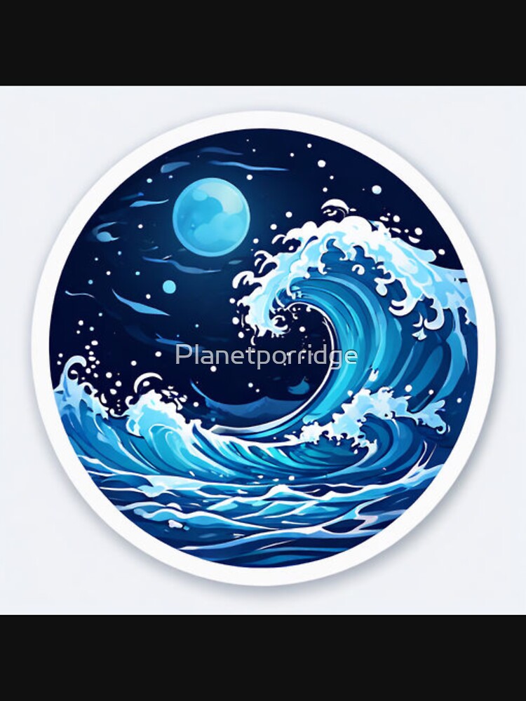 Ocean Wave Design by Planetporridge T-Shirts, Hoodie, Sweatshirt | BlankRebels.com (Image 3)