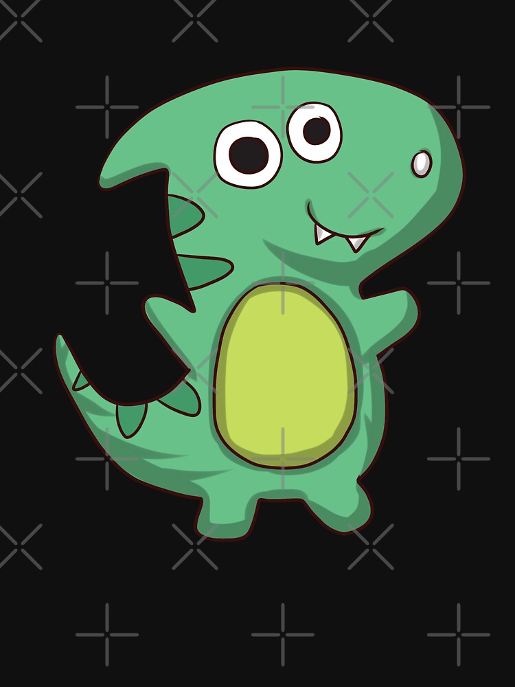 Cute Green Dinosaur For Kids #4 by SalahBlt T-Shirts, Hoodie, Sweatshirt | BlankRebels.com (Image 3)
