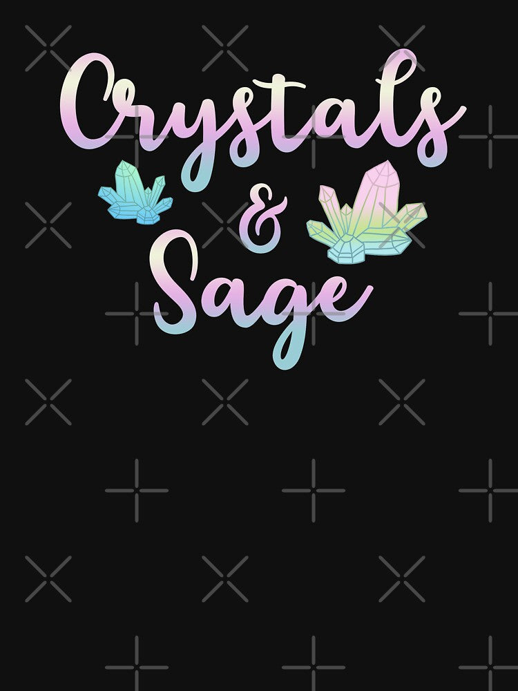 Crystals & Sage - Spiritual Cleansing by GrimButterfly T-Shirts, Hoodie, Sweatshirt | BlankRebels.com (Image 3)