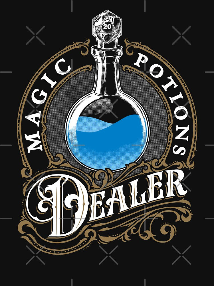 RPG - Magic Potion Dealer - Mana by Studio Mootant T-Shirts, Hoodie, Sweatshirt | BlankRebels.com (Image 3)