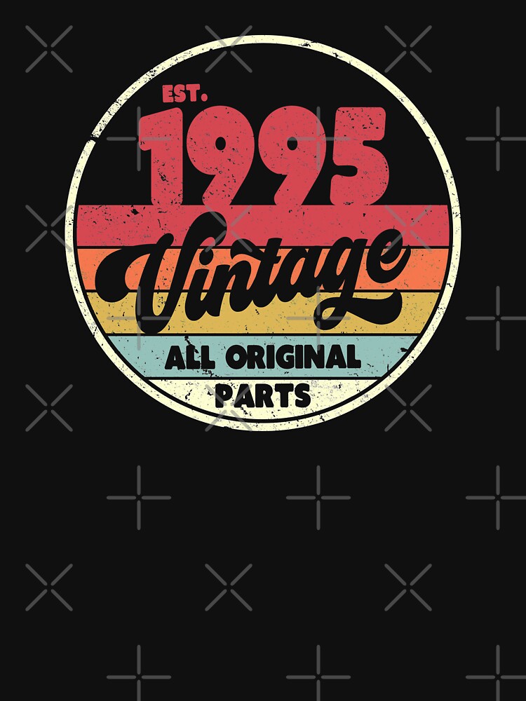 1995 Vintage Print, Birthday Gift Tee. Retro Style Graphic by PackAPunch Hoodie, Sweatshirt | BlankRebels.com (Image 3)