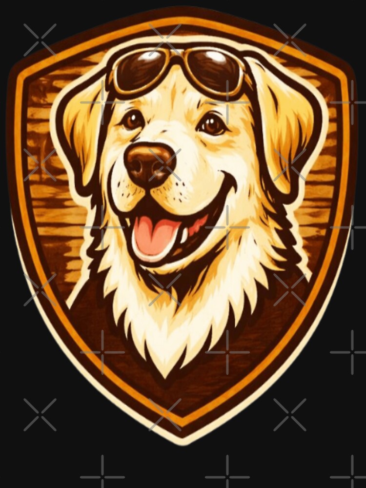 Labrador Dad Woodcraft Badge Emblem by PawPrintCustom T-Shirts, Hoodie, Sweatshirt | BlankRebels.com (Image 3)